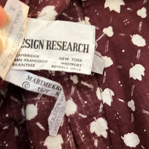 Vintage 1977 Marimekko Finland Design Research Print Tunic Excellent Condition - Picture 8 of 16